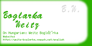 boglarka weitz business card